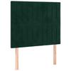 Maison Exclusive - Tête de lit Vert foncé 100x5x118/128 cm Velours