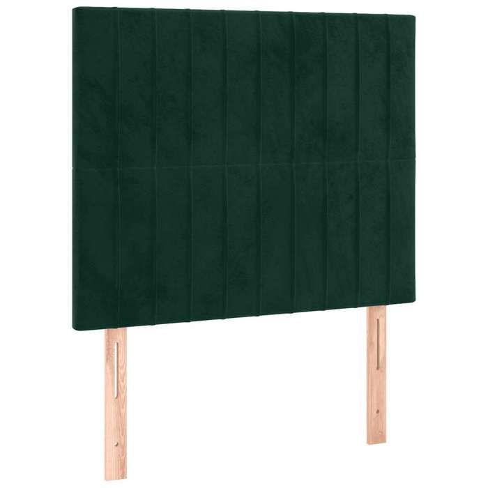 Maison Exclusive - Tête de lit Vert foncé 100x5x118/128 cm Velours