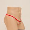 Men's Iron Ring Suspenders T-pants Sex Underwear, Bead Curtain Link Hollow Men's Thong Sex Underwear