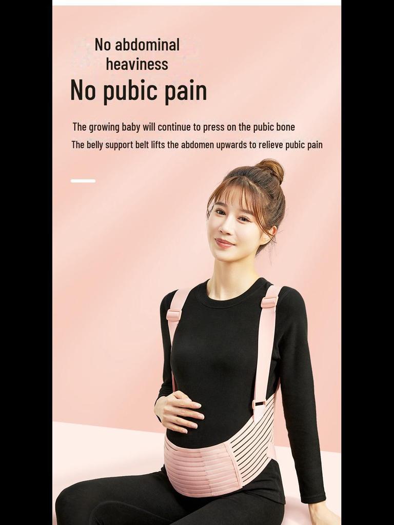 Breathable Shoulder-Style Pregnancy Belt: Large Size Waist Support for All Seasons