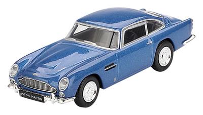 MINI GT Escala Aston Martin DB5 Azul Sierra Modelo Terminado 1/64 (Conducción por la izquierda) MGT00954-L