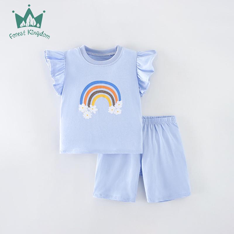 

Girls Forestkingdom 2025 Summer T-Shirt & Shorts Set 4Y - 100cm