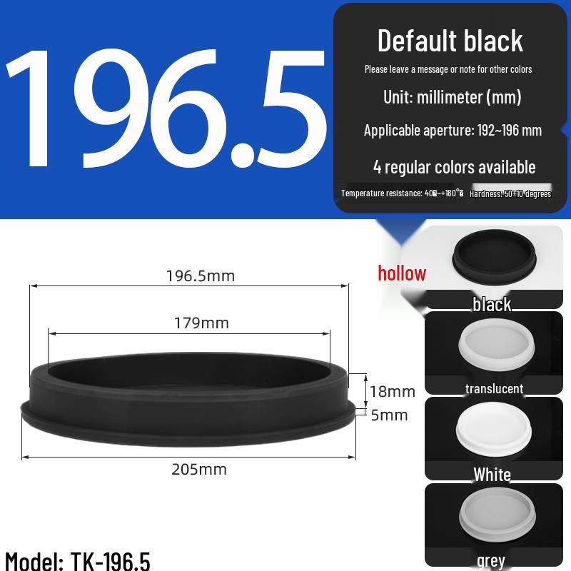 Black High-Temperature Resistant T-Shaped Silicone Stopper - Round Hole Rubber Gasket & Shock-Absorbing Blind Plug