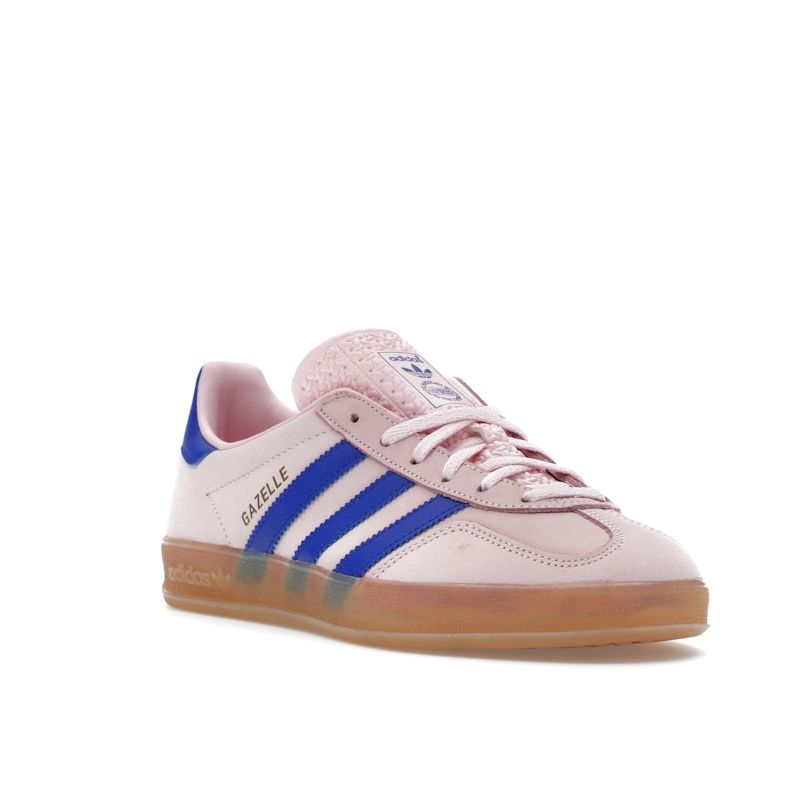 Adidas  Gazelle Indoor Clear Pink Lucid Blue Women Sneakers Gum JI1371