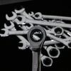 1Pcs 8-17mm Ratcheting Socket Spanner Metric Nut Hand Tool Durable Ratchet Wrench