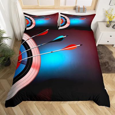 Arrow Duvet Cover Sets for Kids Teens Queen King Lightweight Quilt Covers Archery Themed Bedding Sets Bedroom Decor No Comforter
