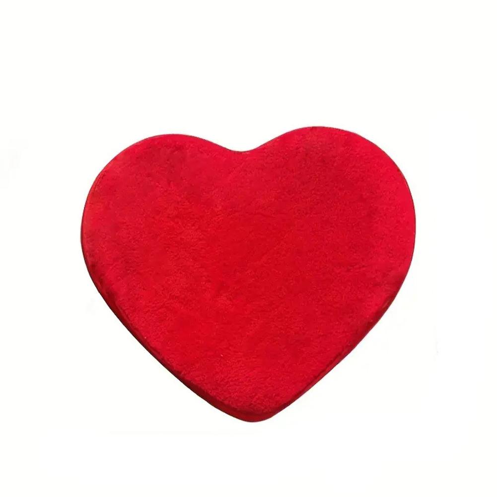 Red Love Heart Carpet Valentine's Day Double Heart Carpet Atmosphere Non-slip Living Room Bedro U9Q6