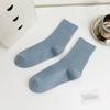 Women's White Long Cotton Mid-Tube Socks - Trendy Japanese-Inspired Summer Style with Loose Fit