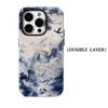 Blue White Landscape Art IPhone17 Must-Haves Phone Case for IPhone 17 16 15 14 13 12 Pro Max Plus Double-layer Back Cover