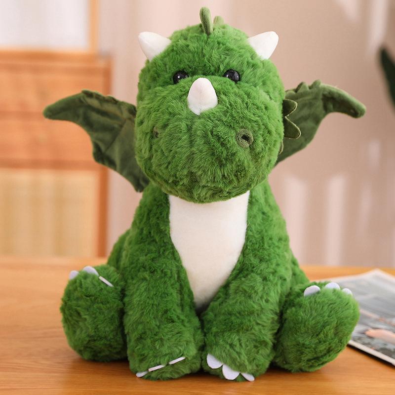 Green Dinosaur Doll Plush Toy Small Dinosaur Egg Doll Children's Soothing Ragdoll Girl Birthday Gift