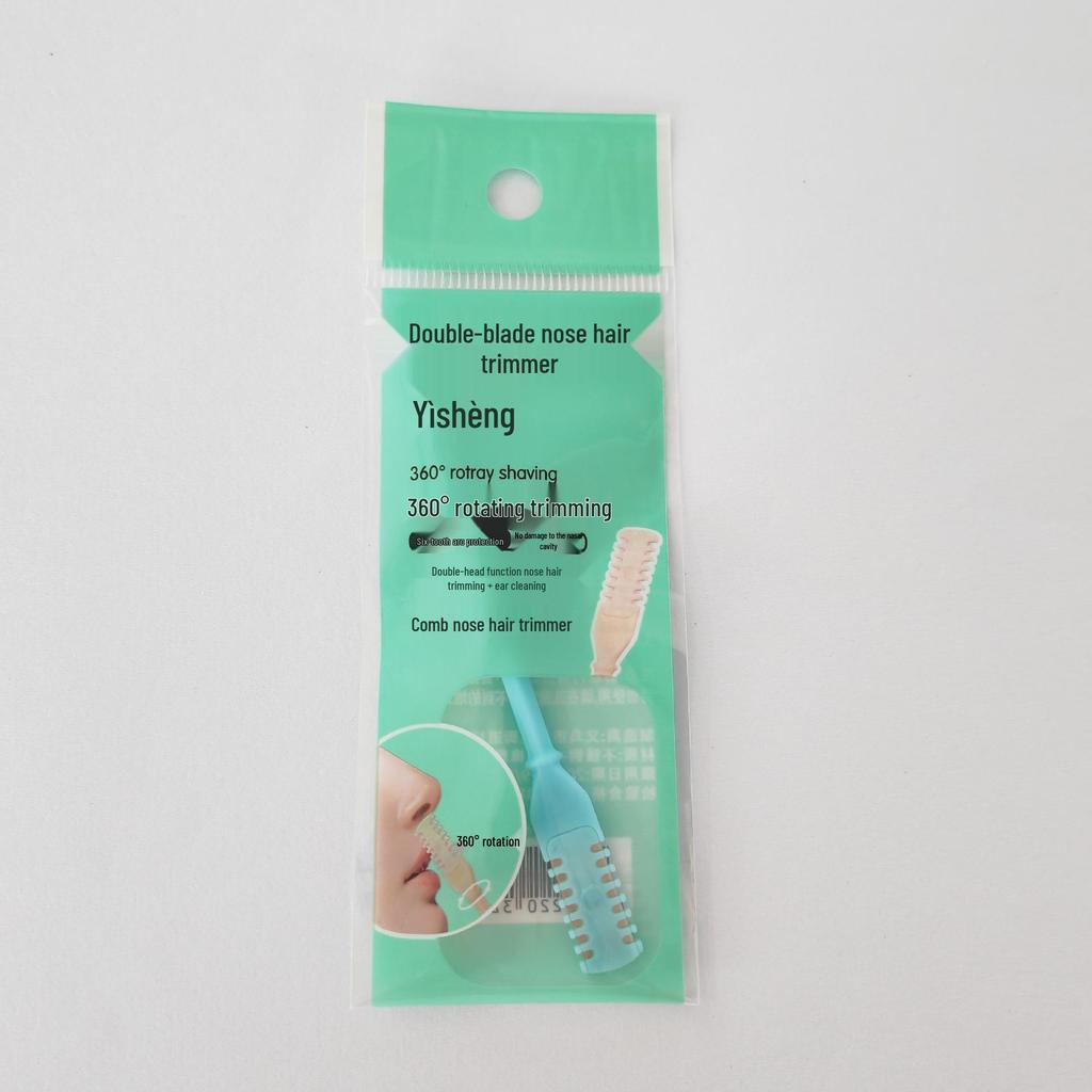 2-in-1 Manual Nose & Ear Hair Trimmer with Ear Spoon