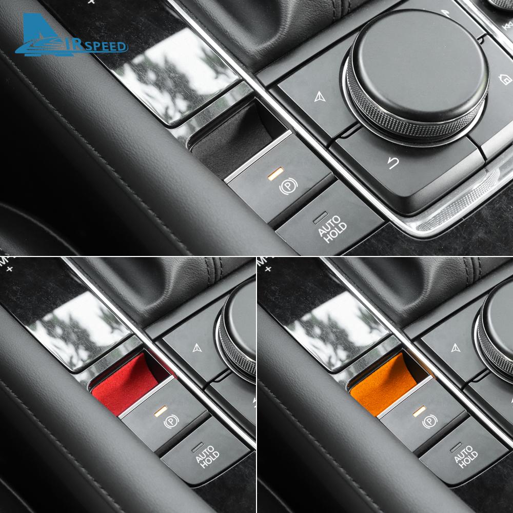 Top Suede Trim LHD RHD Sticker For Mazda 3 BP Axela CX30 CX-30 2019 2020 2025 2025 2025 2025 2025 Electronic Handbrake Groove