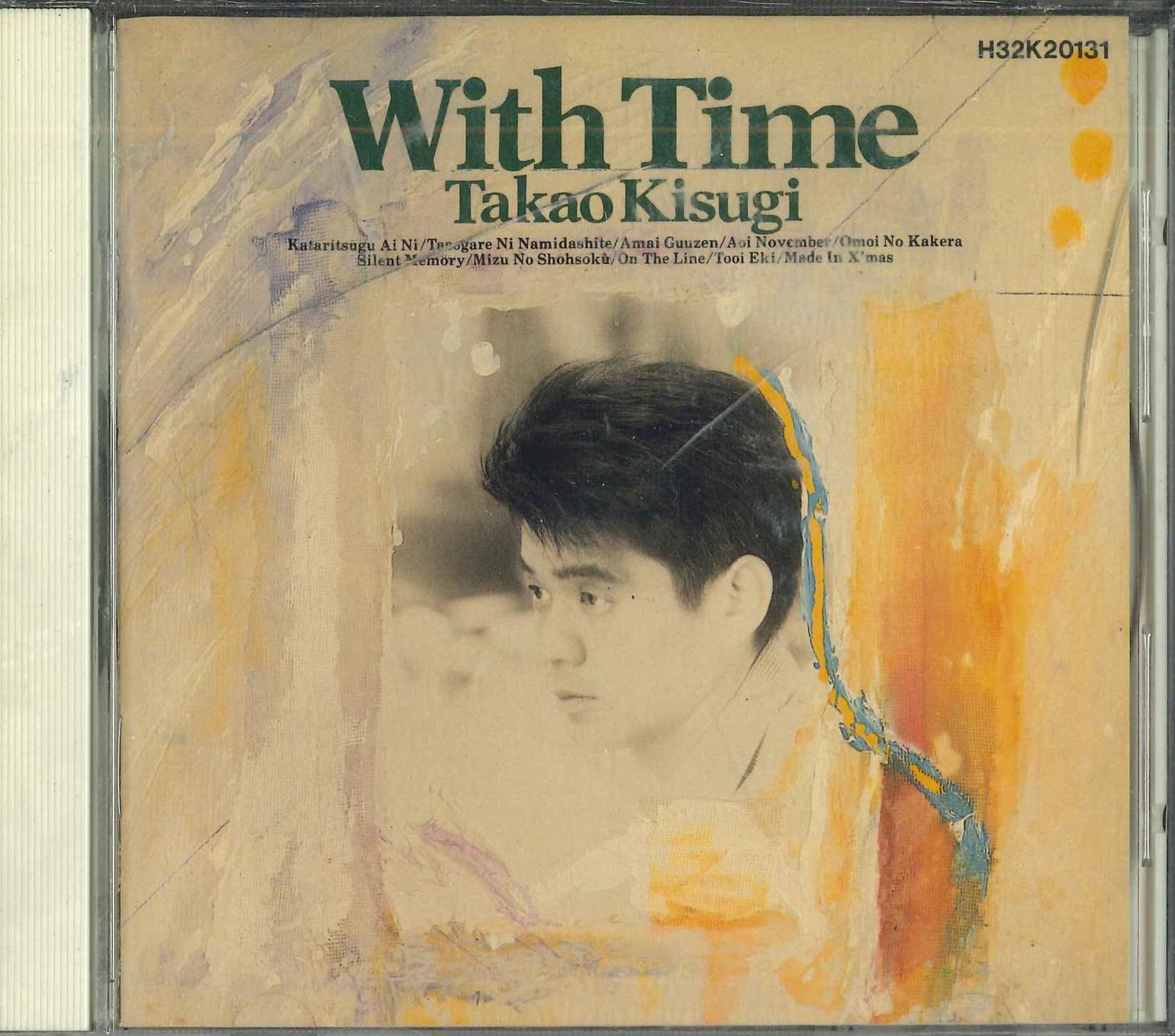 

CD TAKAO KISUGI Withtime H32K20131 KITTY RECORDS 1988 Japan Japanese PopRock Used