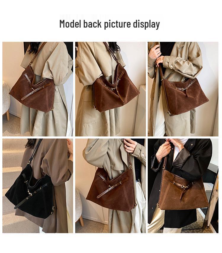 2025 Retro mattierte große Damen-Herbst/Winter-Tragetasche Rucksack