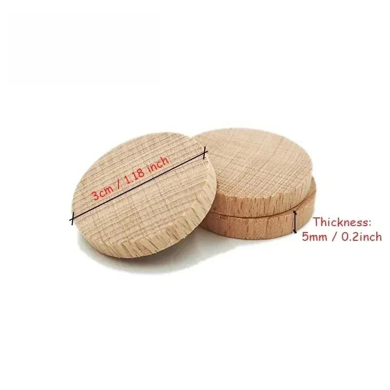 20pcs 1cm-5cm Wood Slices for Crafts Wood Rounds Wood Circles for Centerpiece Table Decorations,Christmas Ornaments,DIY Gifts