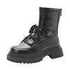 Thick-soled Martin boots women's 2025 new autumn and winter British style retro short boots versatile thick heel heightened and thin locomotive boots