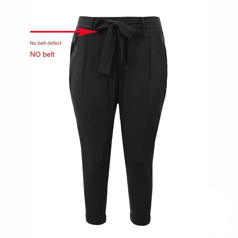 

Arke Elastic Waist Elastic Thin 150.00kg Casual Pants Black no belt blemish 2