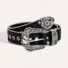 Retro Denim Design with Personalized Y2k American Style Denim Belt Decoration Belt