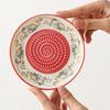 Ceramic Garlic Grinder Plate Bowl, Manual Ginger Fruit Zester Grater Dish, All-in-One Prep Mixing Serving Tray, Modern Minimalist Kitchen Tool