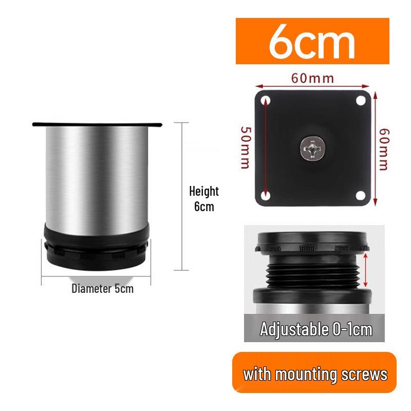 Adjustable Stainless Steel Furniture Legs - Sofa, Coffee Table, TV Cabinet Support