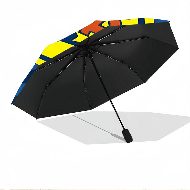 Club America Print Automatic Open Close Umbrella, Portable Foldable Umbrella, for Outdoor Commute Camping Trip, Ideal Birthday Gift