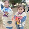 Launcher Spinner Pull Flying Disc Toys Rotating Dragonfly Toy Ripcord Sky Spin Toys  Outdoor