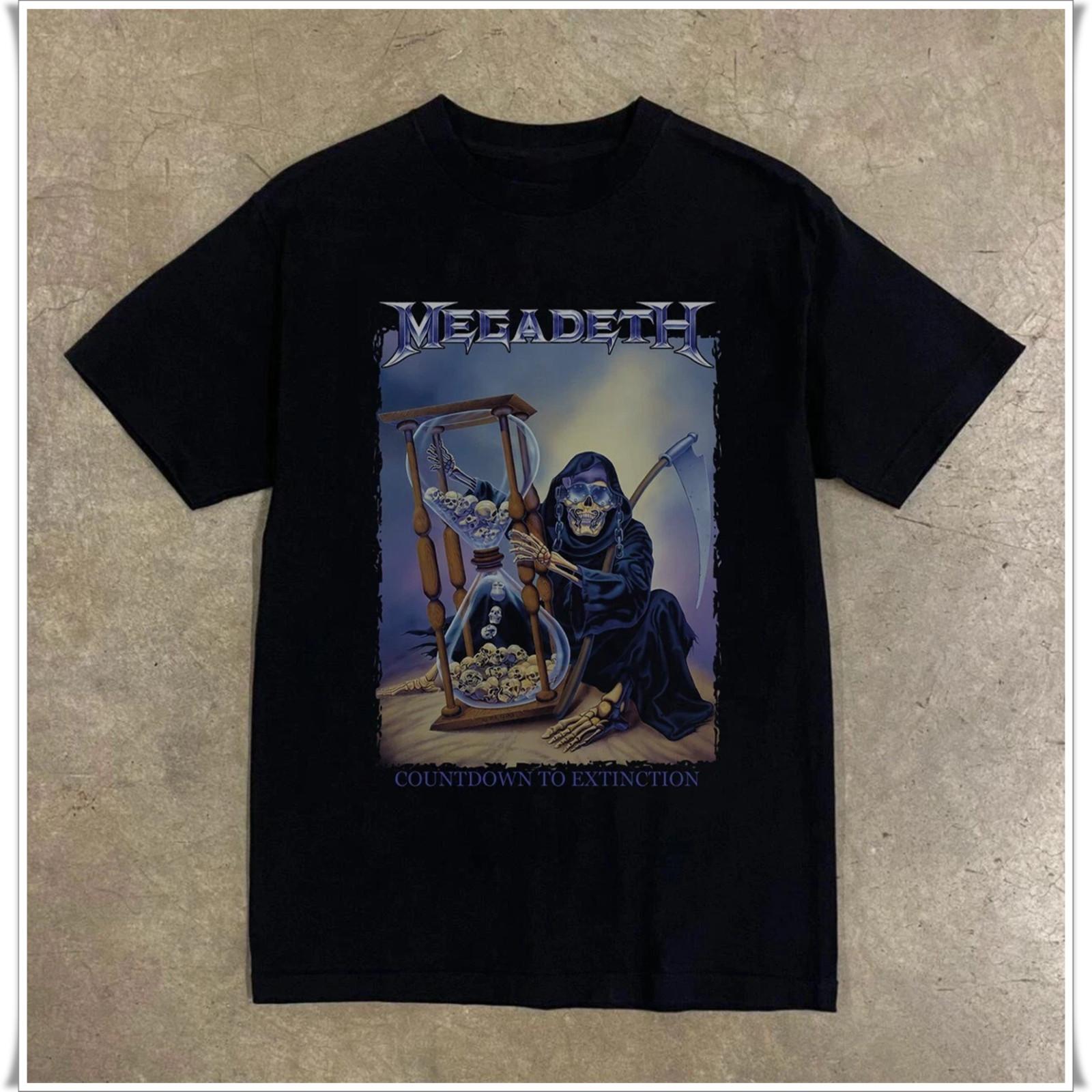 Megadeth Countdown to Extinction Tour T-shirt , Unisex Black T-shirt, Size S-5XL XXXL
