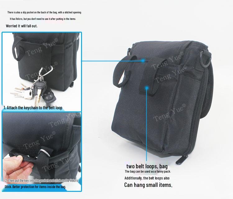 Sac Banane Téléphone 7 Pouces Grande Capacité - Décontracté Business et Sport Bandoulière