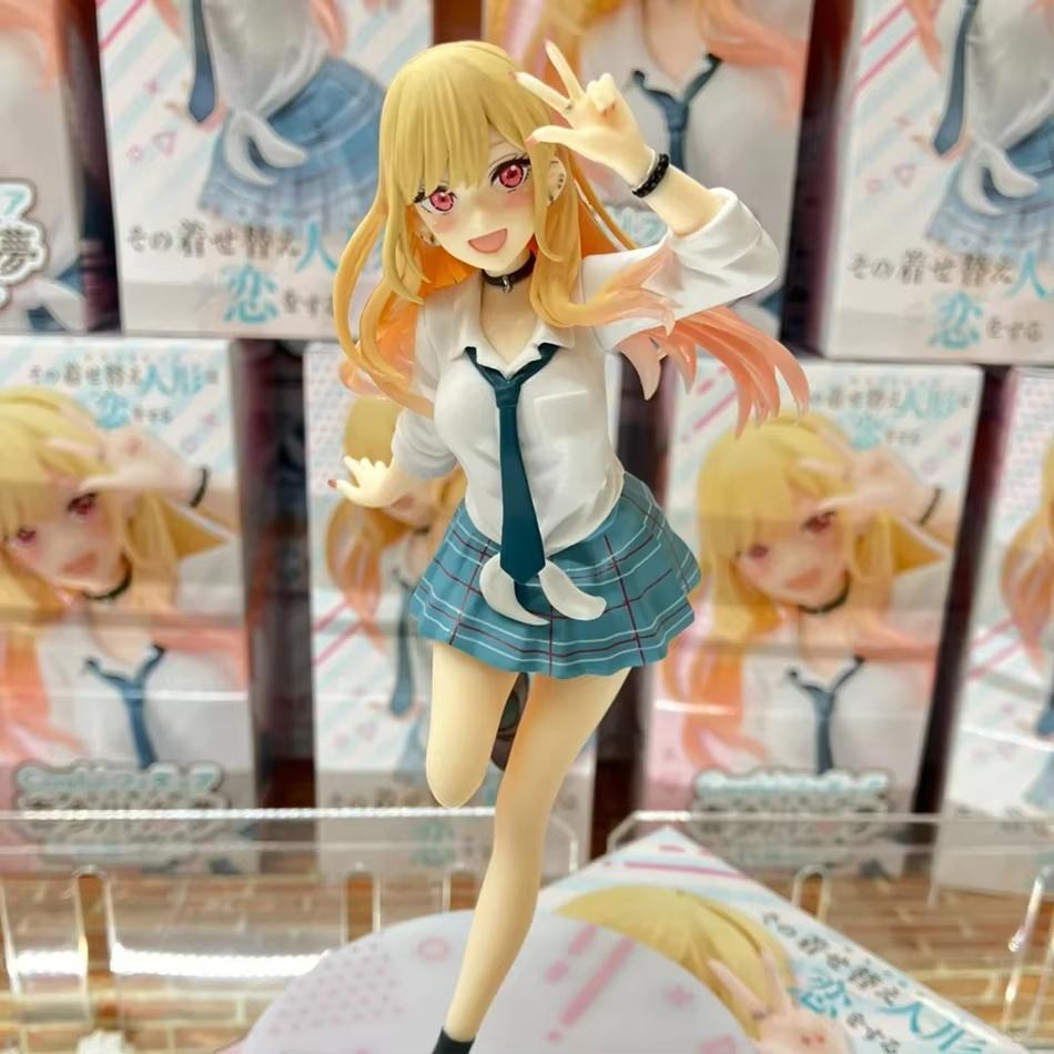 Original My Dress Up Darling Kitagawa Marin Action Figure School Uniform Standing Model Pvc Toy Gift For Anime Fans And Kids