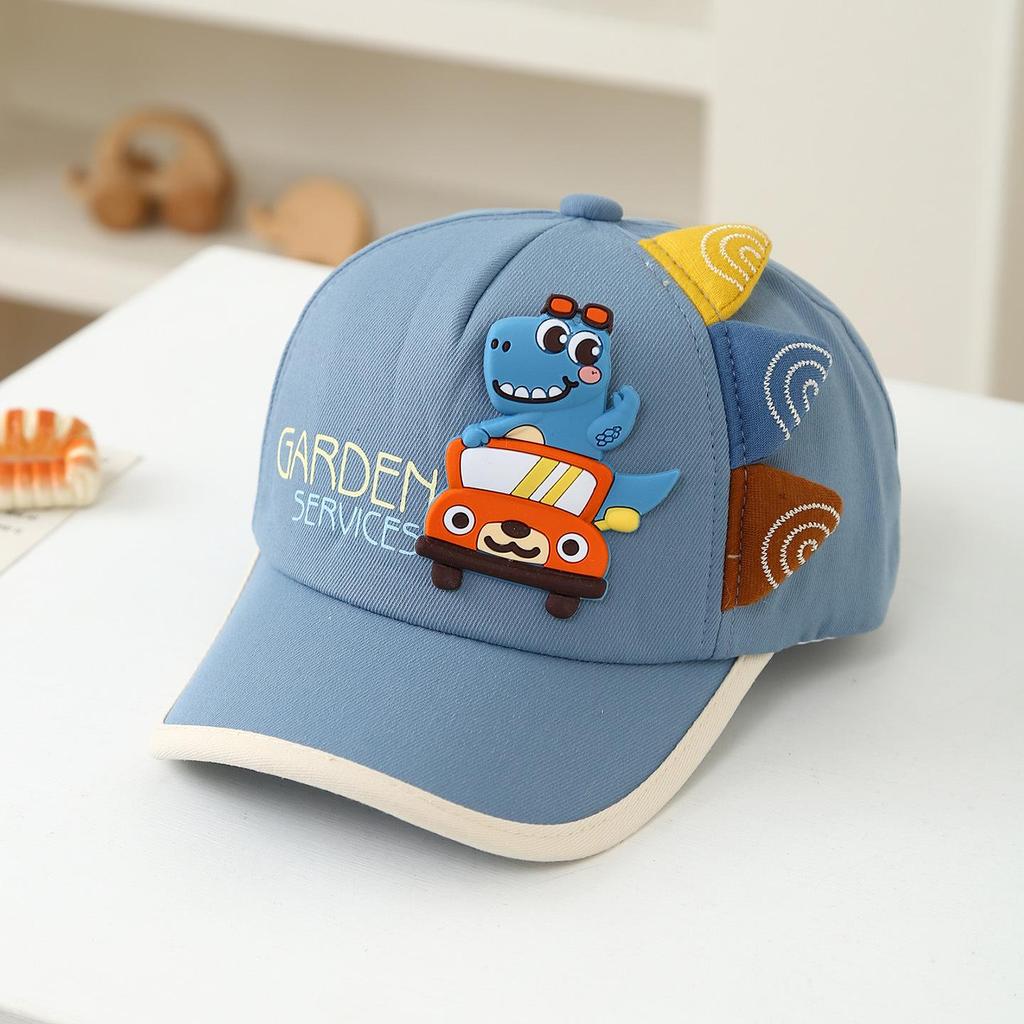 Cappellino da Baseball Cartoon Dinosauro per Bambini - Protezione Solare per Tutte le Stagioni per Ragazzi e Ragazze