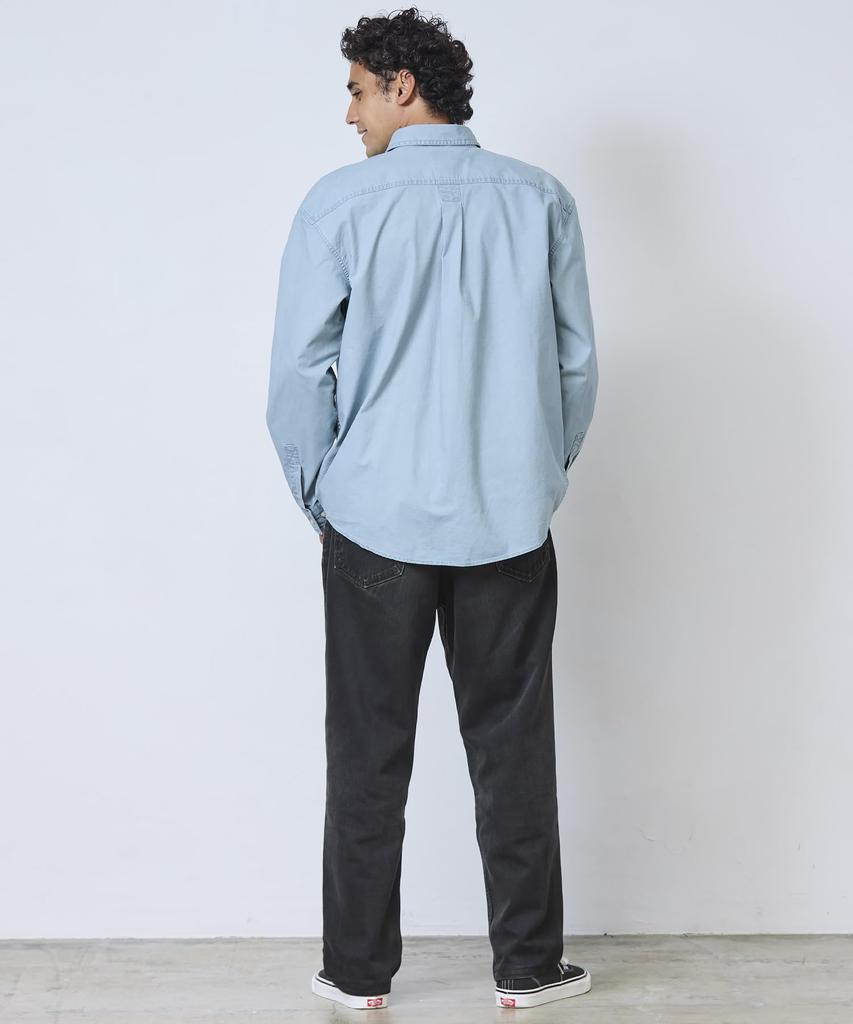 LL Bean Men's Sunwash Canvas Shirt, Long Sleeve, Japan Fit, Size L, Juniper Green, 1000031831