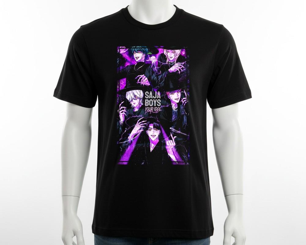 

Demon-Inspired Anime Movie T-shirt Mystery Idol Boys Band Tee Gift for Kpop Fans 2XL