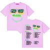 Feid Aesthetic Tour List Graphic Tshrit Pop Music High Quality Y2k Clothing Casual Short Sleeve Cotton Oversized Tops Fans Gift