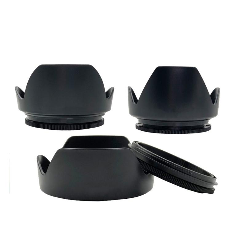 Lens Shade Reversible Threaded 72mm Camera Lens Hood With Anti Unwanted Light For DSLR Lens Protections