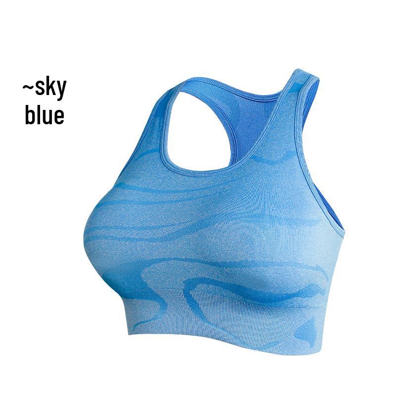 European American Yoga Sports Bra: Shock-Absorbing, Gathering Fit, Beautiful Back Design, Fitness Vest for Running and Yoga.