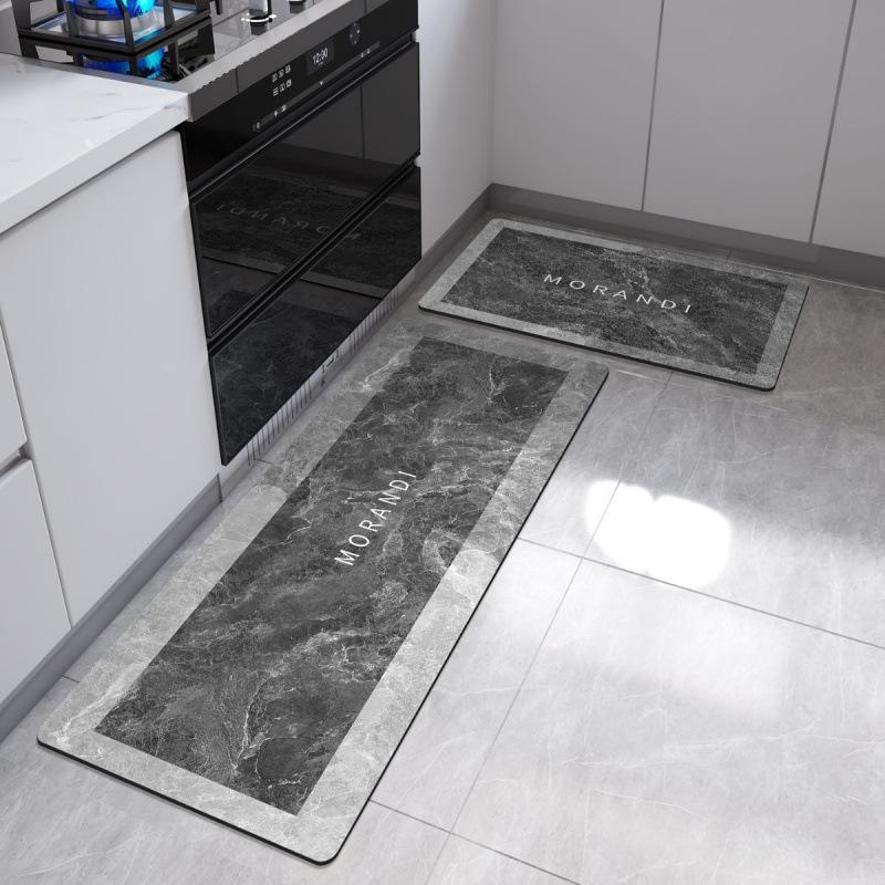 Silicoflora Kitchen Rug Anti-slip, Water and Oil Absorbent, Washable, Non-staining, Laundry Room Corridor Floor Mat Decor