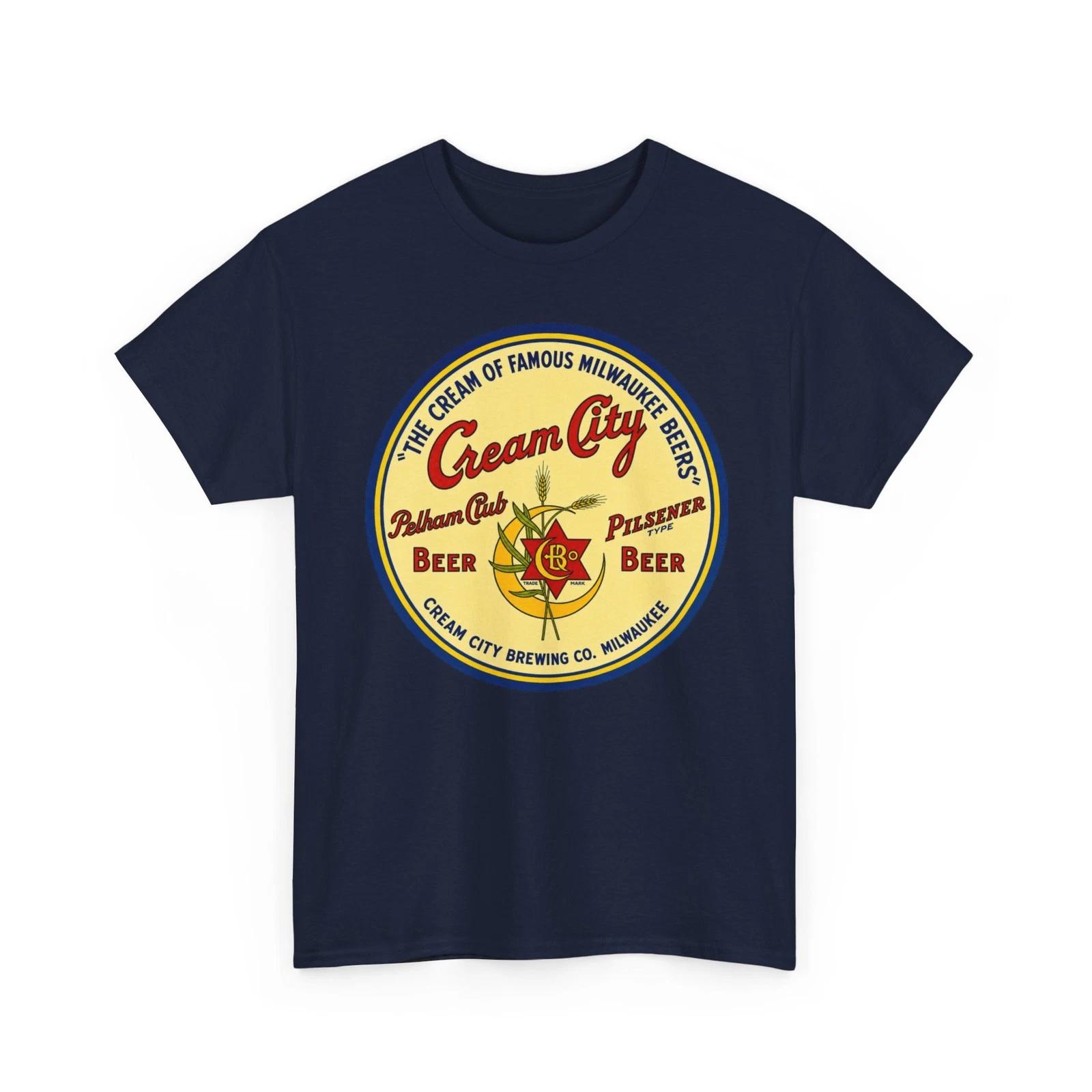 Cream City Brewing Co. Milwaukee WI Pelham Club Pilsener Type Beer Retro T-Sirt 3XL