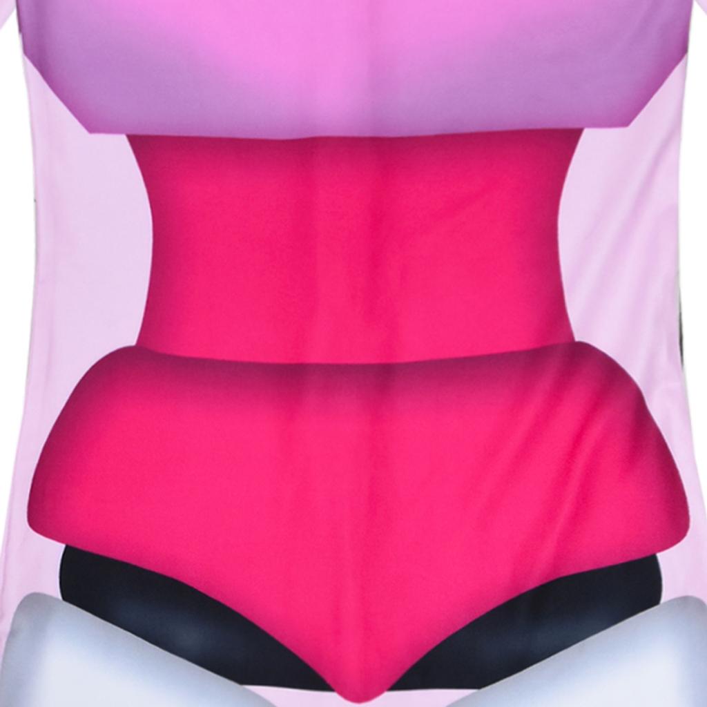 Dziewczęcy Różowy Kombinezon Fnaf z Nadrukiem Ptaszka Maska Rękawiczki Strój dla Dzieci Boże Narodzenie Halloween Cosplay Przebranie Kostium