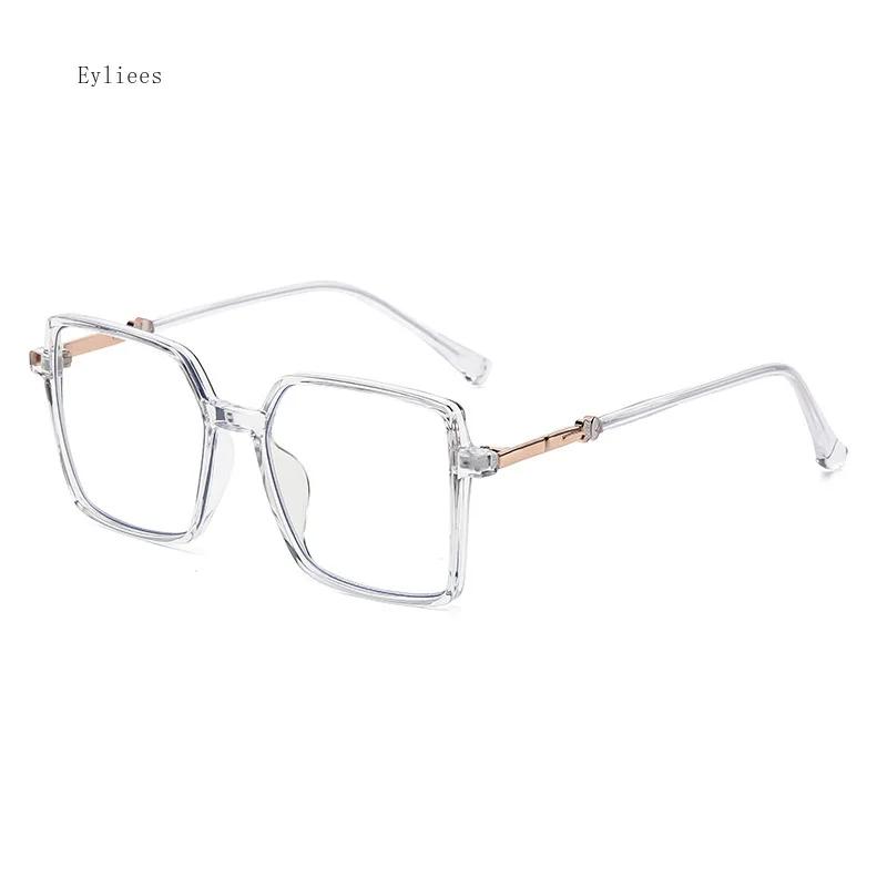 Kare Fotokromik Miyop Gözlük Kadın Moda Büyük Boy Miyop Gözlükler Bitmiş Optik Kısa Görüş Gözlük Diyoptri