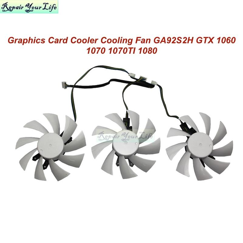 87mm GA92S2H Grafik Kartı Soğutucu Fan GTX 1060 1070 1070TI 1080 KFA2 GALAXY GEFORCE GTX1060 GTX1070 GTX1080 TI için Sıcak
