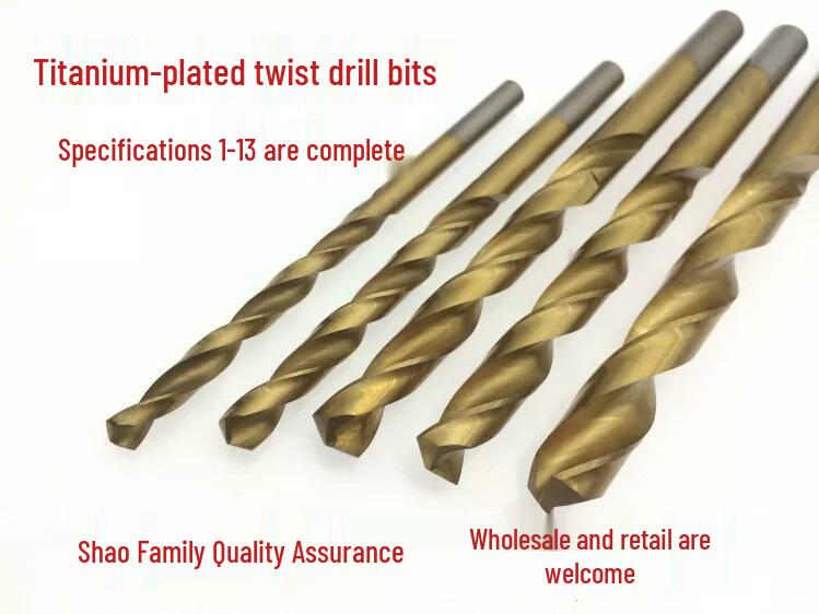 Xin Ya Titanium-Plated High-Speed Steel Twist Drill Bit