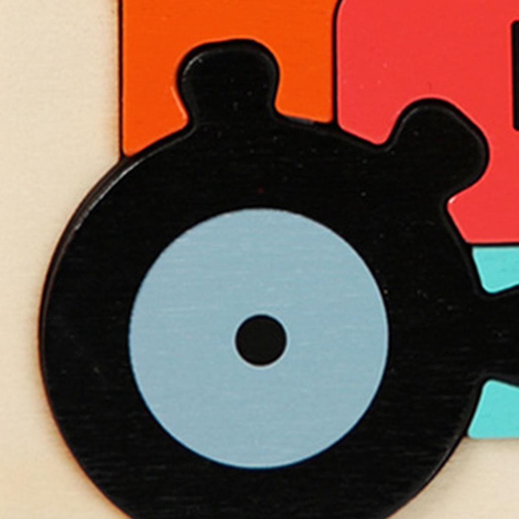 Dřevěné puzzle s vozidly, hračky, puzzle pro rané vzdělávání, interaktivní puzzle pro batolata, vzdělávací