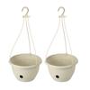 2piece Plastic Hanging Flower Basket With Reservoir Easy To Maintain Hanging Planter With Reservoir