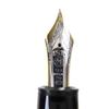 Excellent MONTBLANC Fountain Pen Meisterstück 149 White Star Black Gold 18K Mens Used