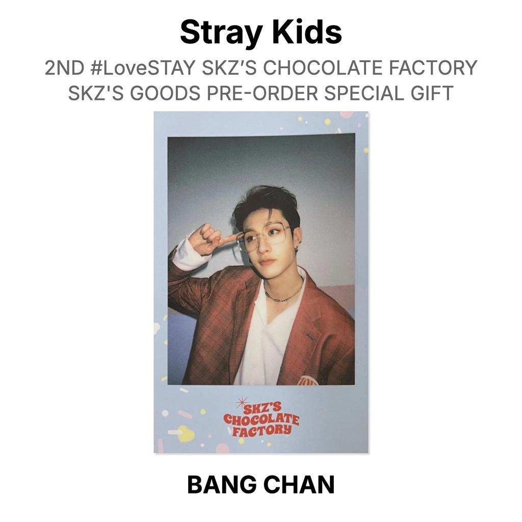 Stray Kids 2ND #LoveSTAY SKZ’S CHOCOLATE FACTORY SKZ'S GOODS PRE-ORDER SPECIAL GIFT Official Photocard