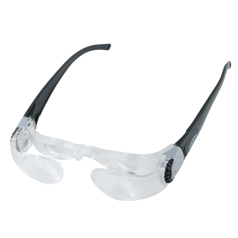 Eyeglass Style Binocular Magnifying Glasses For Reading &amp; Tv Watching, Hands-free Optical Magnifier For Hyperopia And Presbyopia