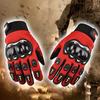 1 Pair Spring/Summer/Autumn Cycling Hard Shell Full Finger Gloves, Motorcycle/Motorbike/Outdoor/Off-Road Protective Gloves
