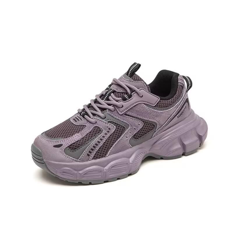 

Sports dad shoes women s spring and summer new versatile students thick soles increase height, light breathable mesh running 35