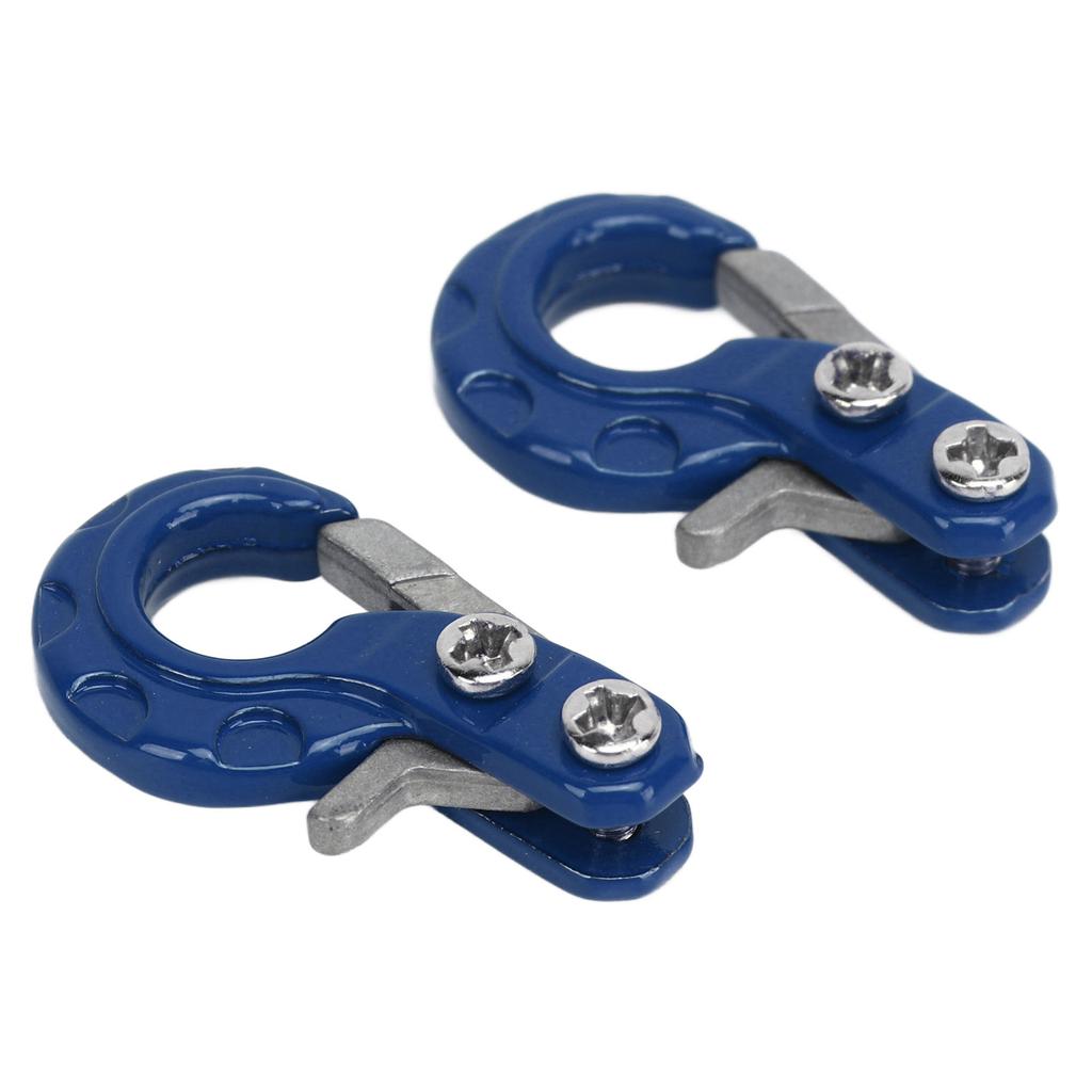 2Pcs RC Trailer Hook Aluminum Alloy Corrosion Resistant RC Trailer Chain for SCX10 110 Car Model