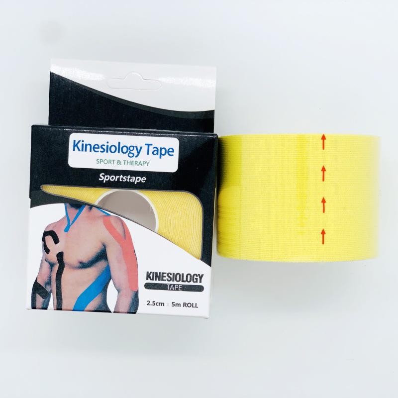 Pre-cut Elastic Muscle & Kinesiology Tape for Lifting, Sports, and Fitness - Includes Knee Pads for Basketball